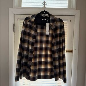 Plaid Button-Up Shirt Uniqlo